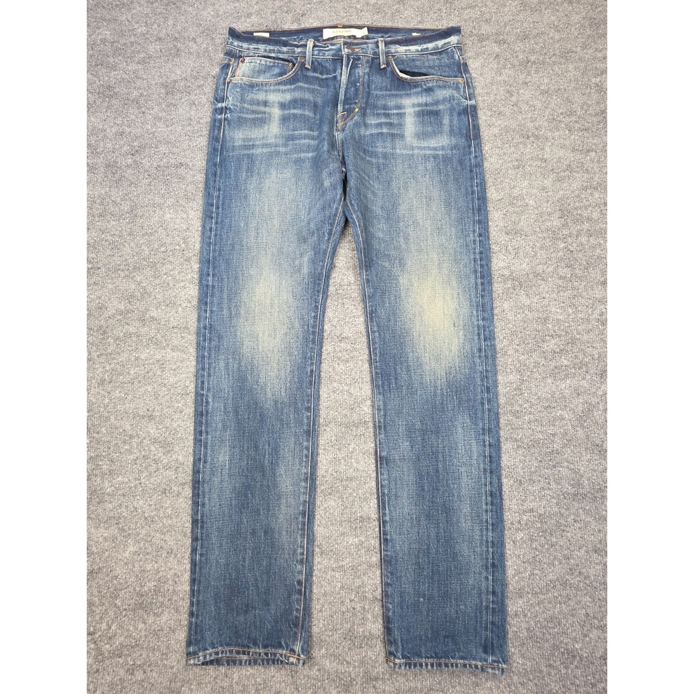 Lucky Brand Legend 1 Authentic Skinny Selvedge Jeans Size 32x32 Blue USA